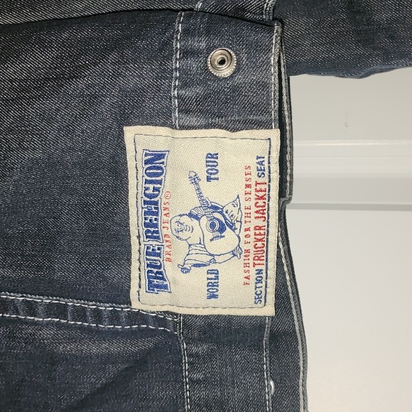 True religion blue denim jacket. - Picture 5 of 6